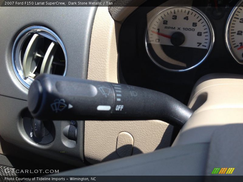 Dark Stone Metallic / Tan 2007 Ford F150 Lariat SuperCrew