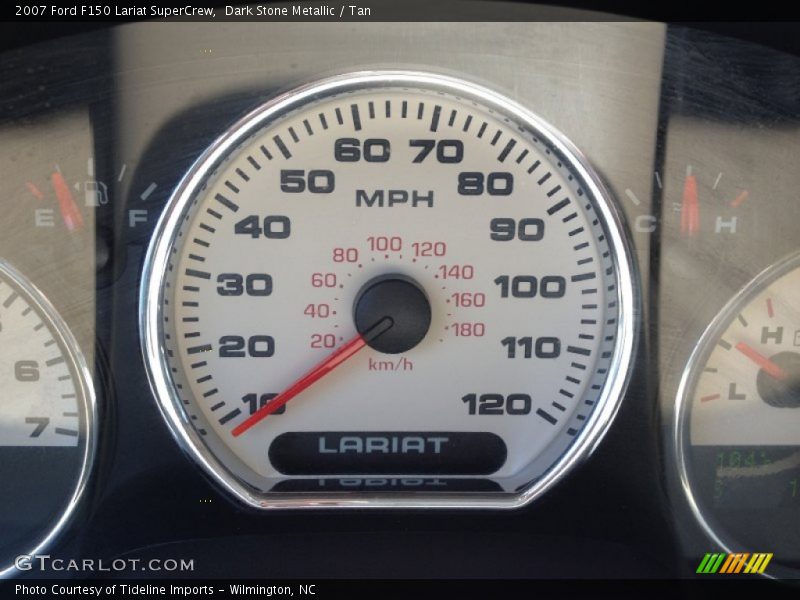 Dark Stone Metallic / Tan 2007 Ford F150 Lariat SuperCrew