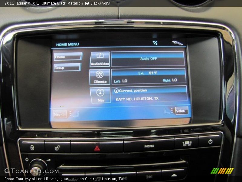 Ultimate Black Metallic / Jet Black/Ivory 2011 Jaguar XJ XJL