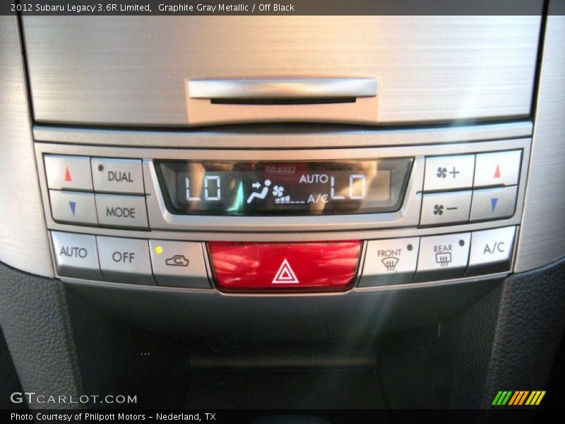 Graphite Gray Metallic / Off Black 2012 Subaru Legacy 3.6R Limited