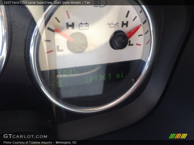 Dark Stone Metallic / Tan 2007 Ford F150 Lariat SuperCrew