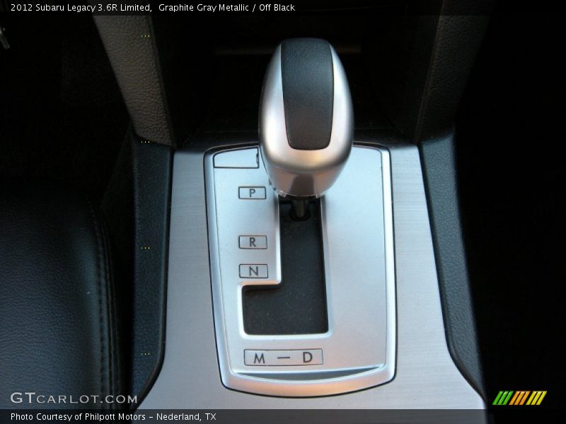 Graphite Gray Metallic / Off Black 2012 Subaru Legacy 3.6R Limited
