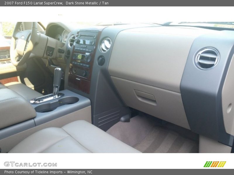 Dark Stone Metallic / Tan 2007 Ford F150 Lariat SuperCrew