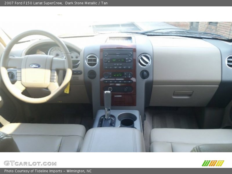 Dark Stone Metallic / Tan 2007 Ford F150 Lariat SuperCrew