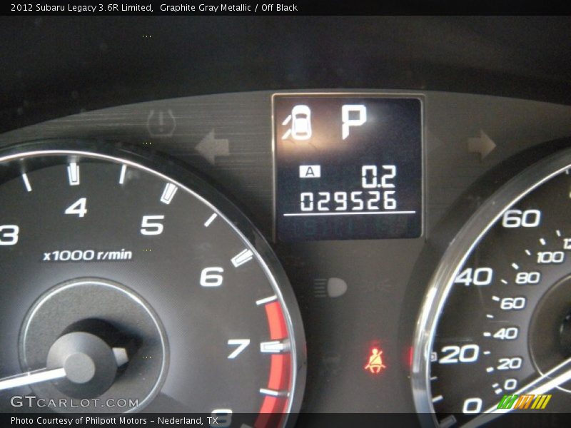 Graphite Gray Metallic / Off Black 2012 Subaru Legacy 3.6R Limited
