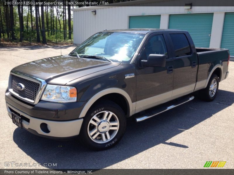 Dark Stone Metallic / Tan 2007 Ford F150 Lariat SuperCrew