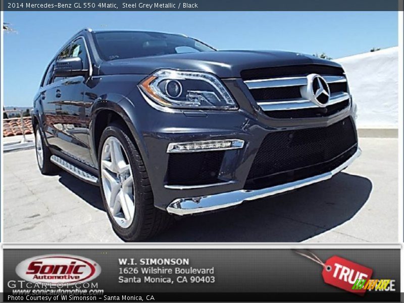 Steel Grey Metallic / Black 2014 Mercedes-Benz GL 550 4Matic