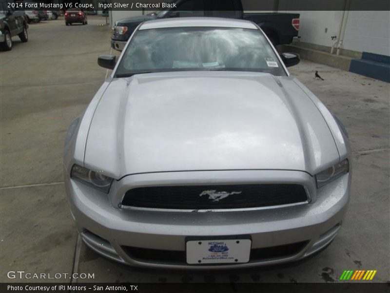 Ingot Silver / Charcoal Black 2014 Ford Mustang V6 Coupe