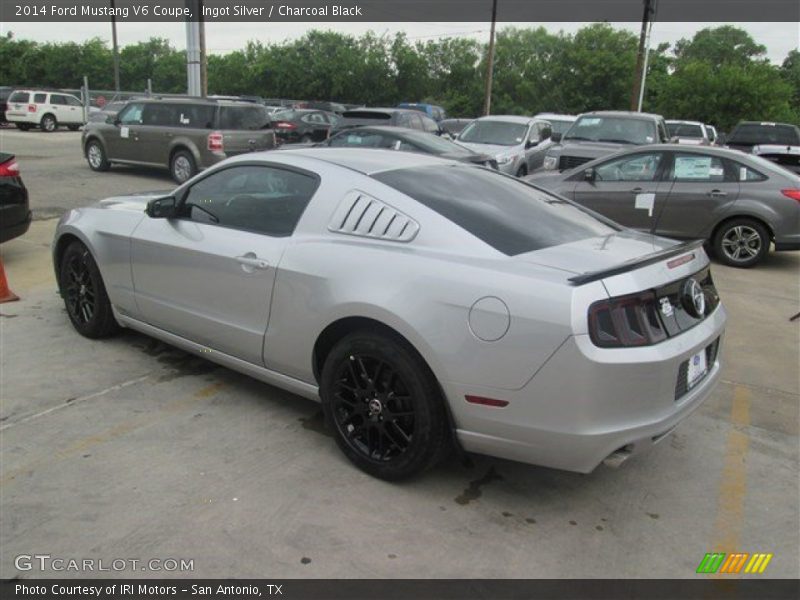 Ingot Silver / Charcoal Black 2014 Ford Mustang V6 Coupe