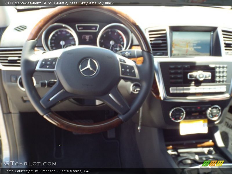 Steel Grey Metallic / Black 2014 Mercedes-Benz GL 550 4Matic