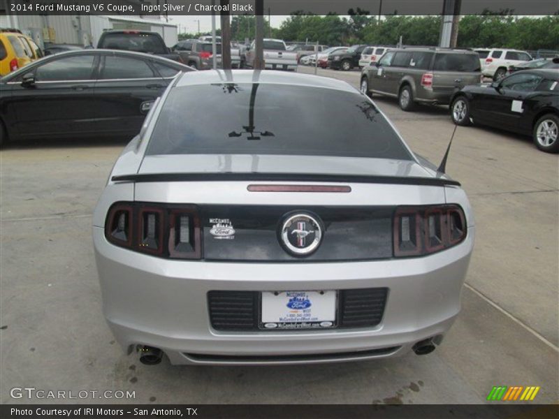 Ingot Silver / Charcoal Black 2014 Ford Mustang V6 Coupe