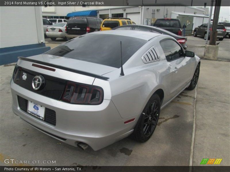 Ingot Silver / Charcoal Black 2014 Ford Mustang V6 Coupe