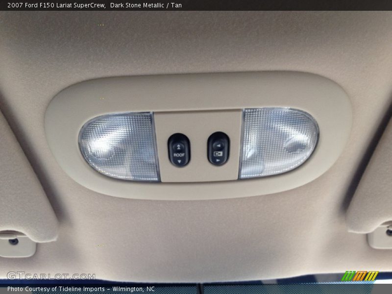 Dark Stone Metallic / Tan 2007 Ford F150 Lariat SuperCrew