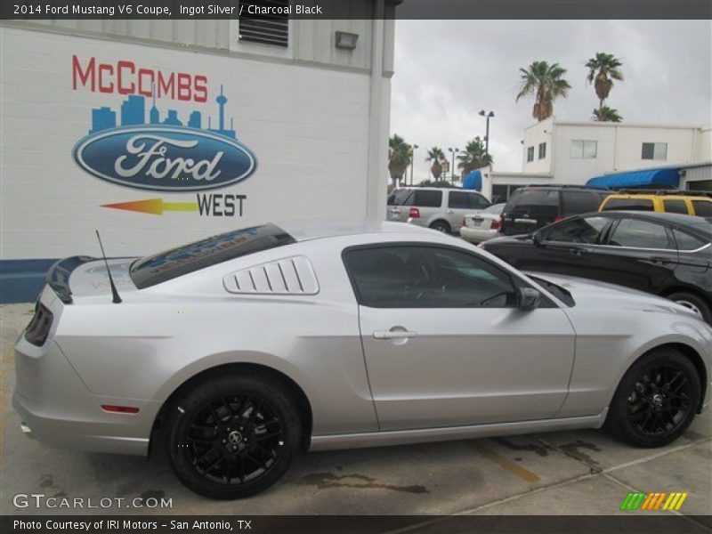 Ingot Silver / Charcoal Black 2014 Ford Mustang V6 Coupe
