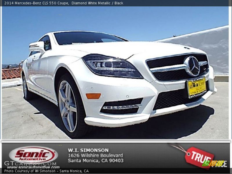 Diamond White Metallic / Black 2014 Mercedes-Benz CLS 550 Coupe