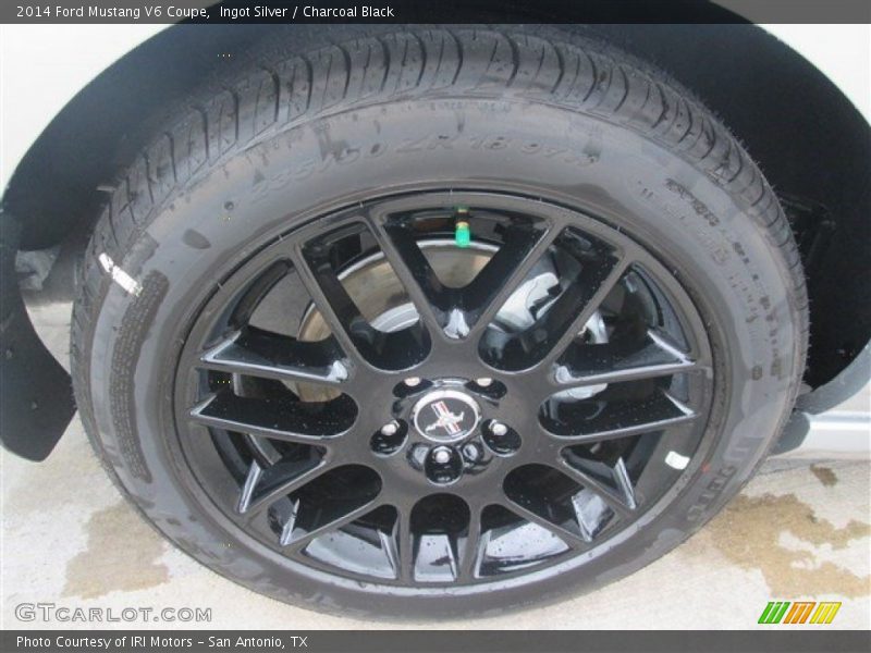 Ingot Silver / Charcoal Black 2014 Ford Mustang V6 Coupe