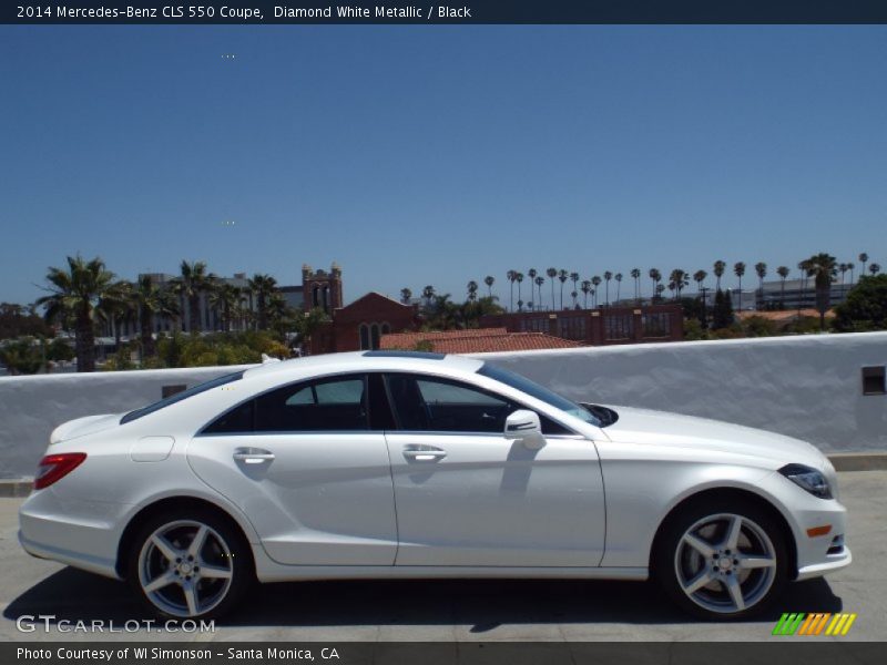 Diamond White Metallic / Black 2014 Mercedes-Benz CLS 550 Coupe