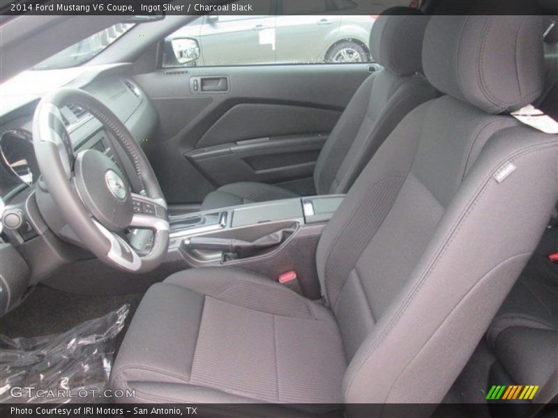 Ingot Silver / Charcoal Black 2014 Ford Mustang V6 Coupe
