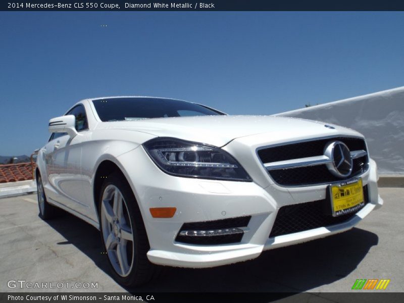 Diamond White Metallic / Black 2014 Mercedes-Benz CLS 550 Coupe