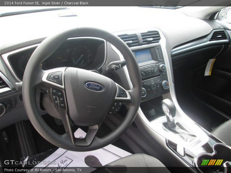 Ingot Silver / Charcoal Black 2014 Ford Fusion SE