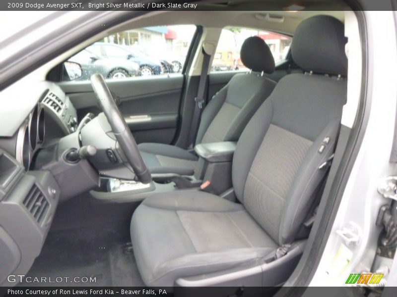 Bright Silver Metallic / Dark Slate Gray 2009 Dodge Avenger SXT