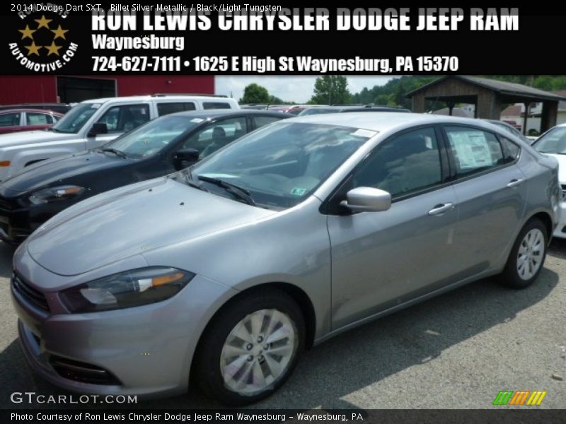 Billet Silver Metallic / Black/Light Tungsten 2014 Dodge Dart SXT