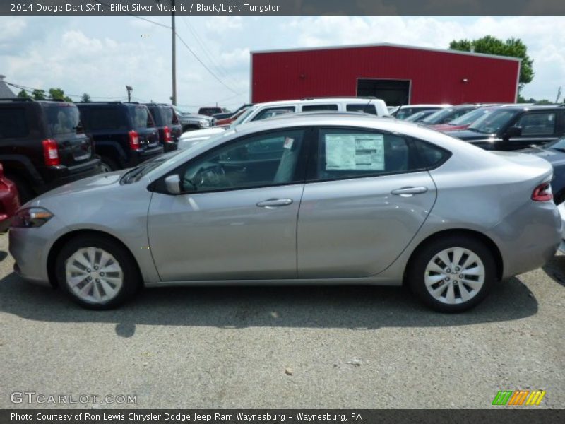 Billet Silver Metallic / Black/Light Tungsten 2014 Dodge Dart SXT