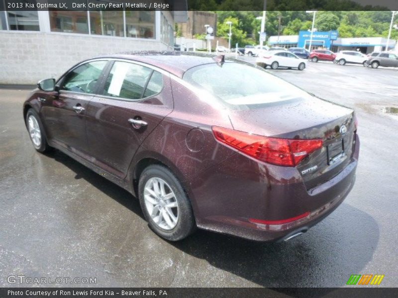 Dark Cherry Pearl Metallic / Beige 2013 Kia Optima LX