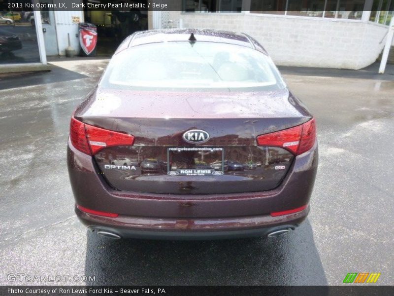 Dark Cherry Pearl Metallic / Beige 2013 Kia Optima LX
