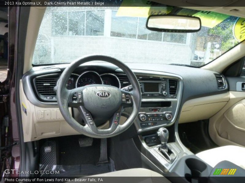 Dark Cherry Pearl Metallic / Beige 2013 Kia Optima LX