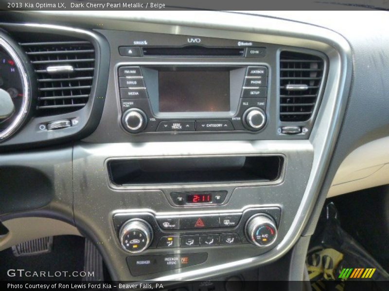Dark Cherry Pearl Metallic / Beige 2013 Kia Optima LX