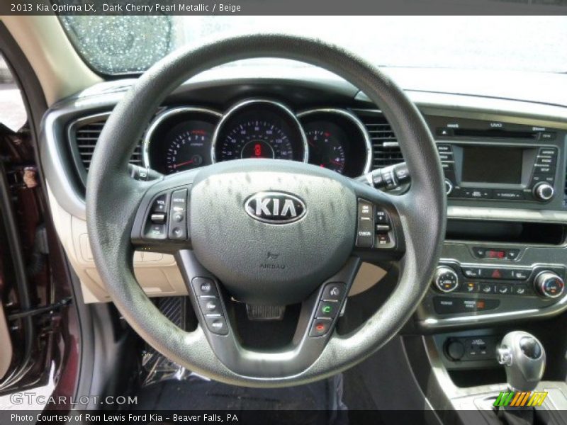 Dark Cherry Pearl Metallic / Beige 2013 Kia Optima LX