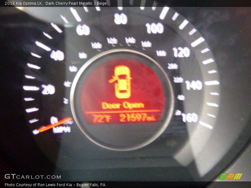 Dark Cherry Pearl Metallic / Beige 2013 Kia Optima LX