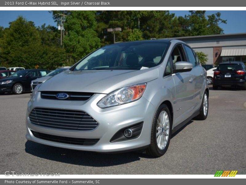 Ingot Silver / Charcoal Black 2013 Ford C-Max Hybrid SEL