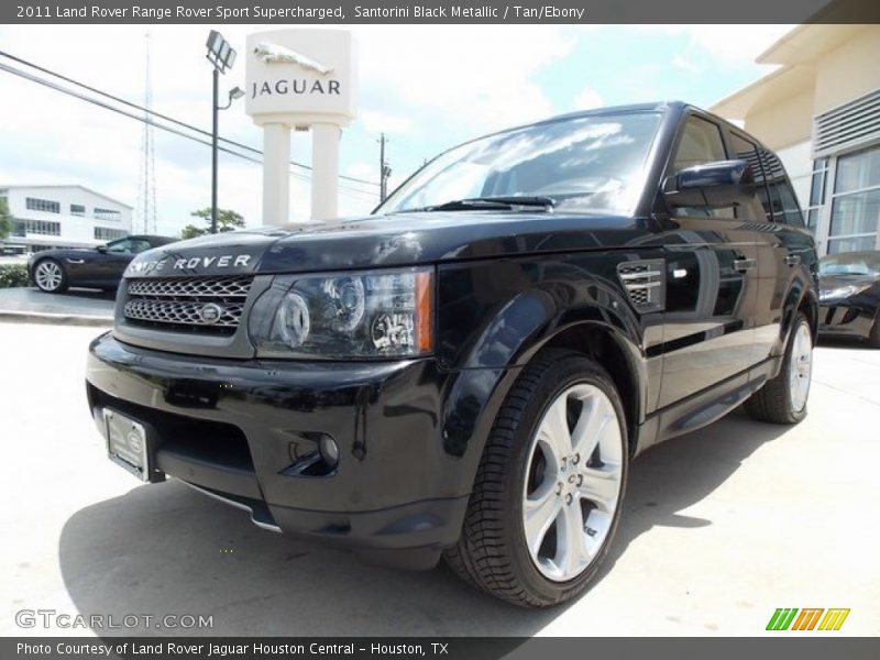 Santorini Black Metallic / Tan/Ebony 2011 Land Rover Range Rover Sport Supercharged