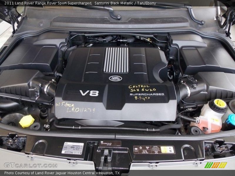 Santorini Black Metallic / Tan/Ebony 2011 Land Rover Range Rover Sport Supercharged