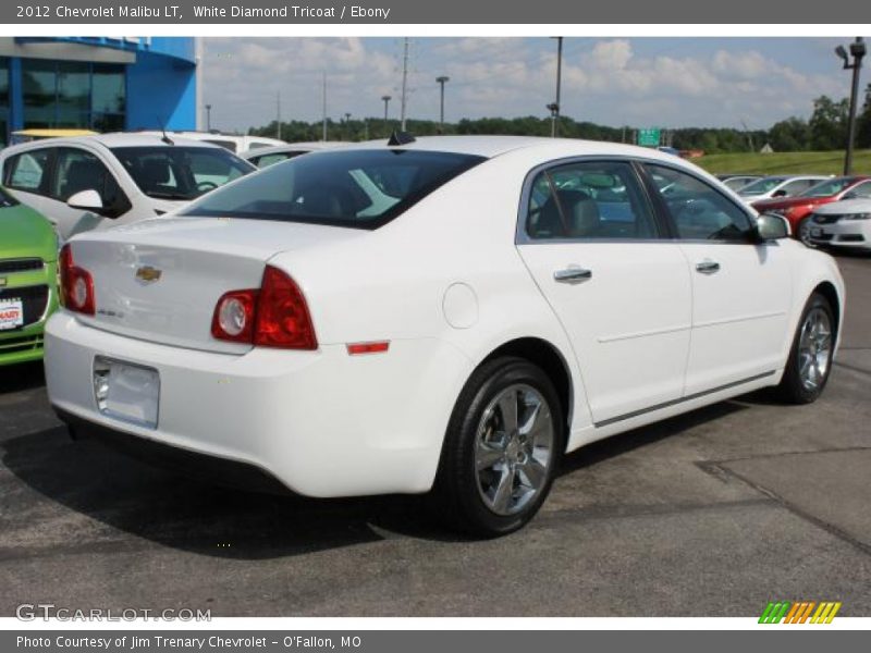 White Diamond Tricoat / Ebony 2012 Chevrolet Malibu LT
