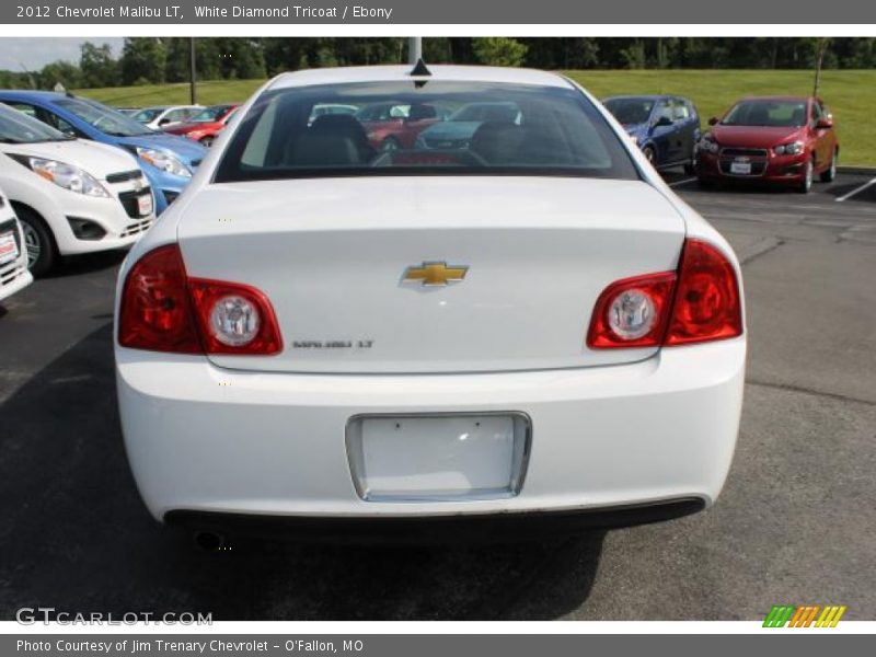 White Diamond Tricoat / Ebony 2012 Chevrolet Malibu LT