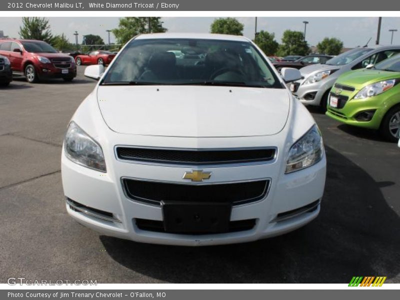 White Diamond Tricoat / Ebony 2012 Chevrolet Malibu LT