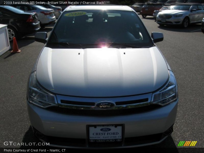 Brilliant Silver Metallic / Charcoal Black 2009 Ford Focus SES Sedan