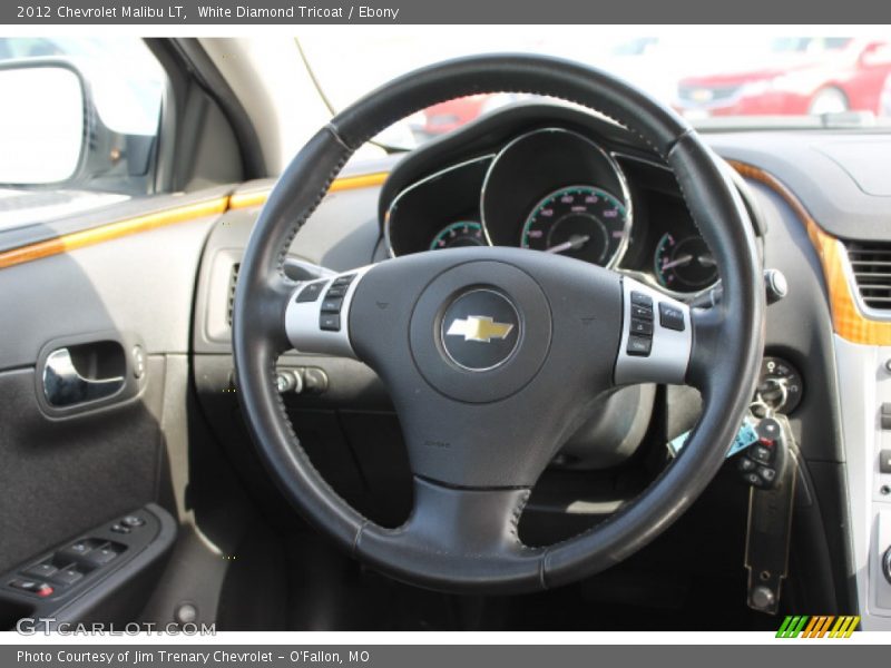White Diamond Tricoat / Ebony 2012 Chevrolet Malibu LT