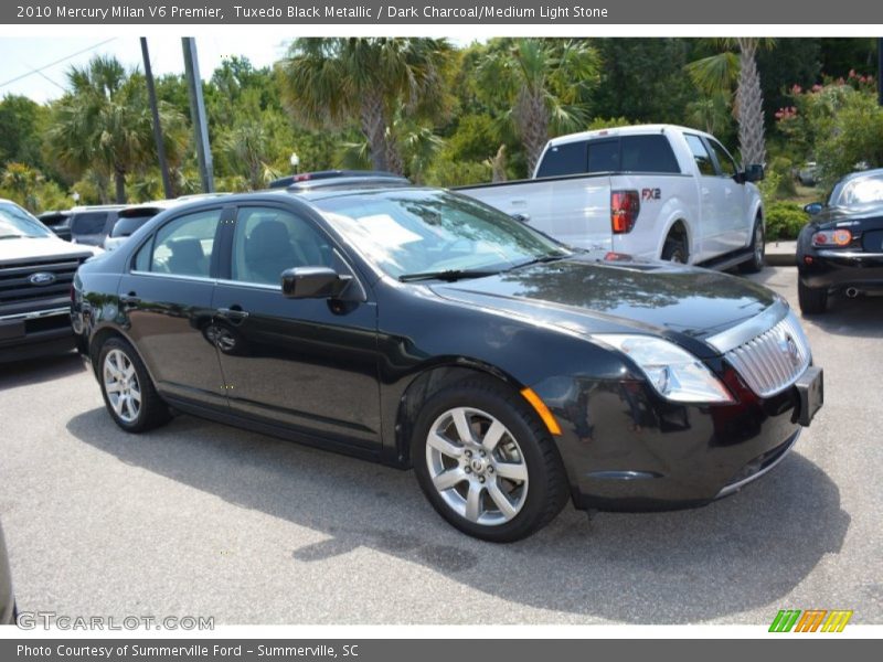 Tuxedo Black Metallic / Dark Charcoal/Medium Light Stone 2010 Mercury Milan V6 Premier