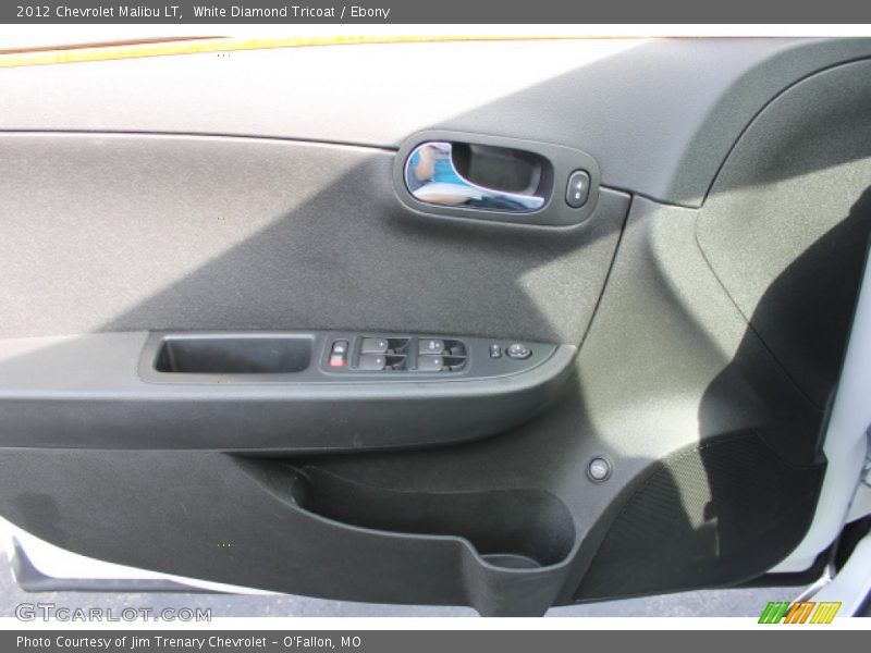 White Diamond Tricoat / Ebony 2012 Chevrolet Malibu LT