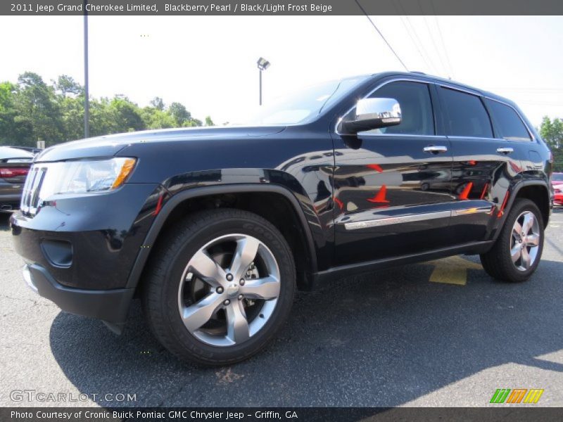Blackberry Pearl / Black/Light Frost Beige 2011 Jeep Grand Cherokee Limited