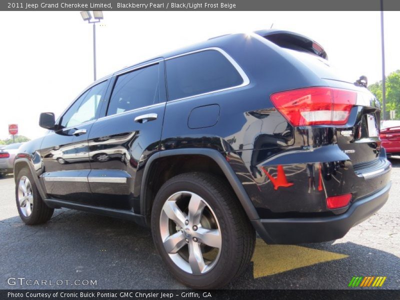 Blackberry Pearl / Black/Light Frost Beige 2011 Jeep Grand Cherokee Limited
