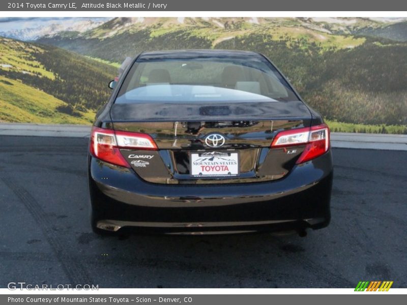 Attitude Black Metallic / Ivory 2014 Toyota Camry LE