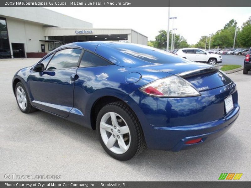 Maizen Blue Pearl / Medium Gray 2009 Mitsubishi Eclipse GS Coupe
