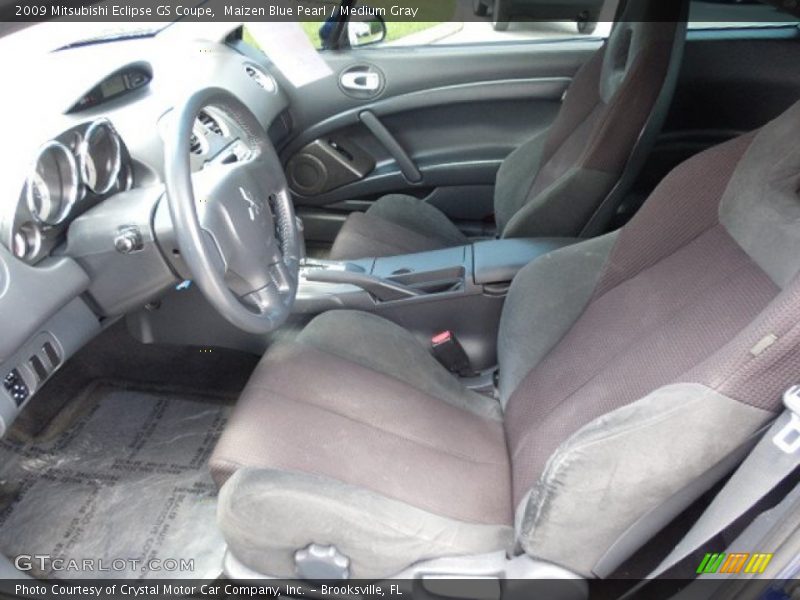 Maizen Blue Pearl / Medium Gray 2009 Mitsubishi Eclipse GS Coupe