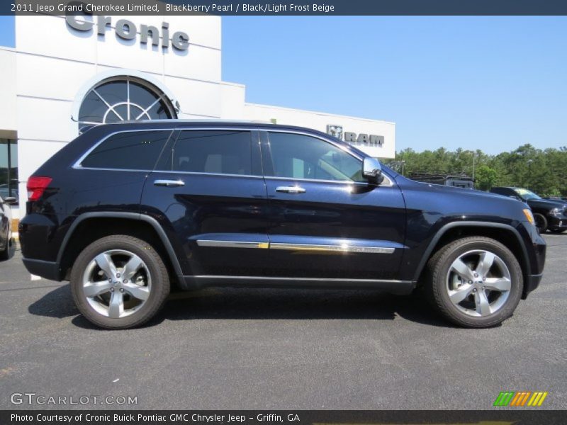 Blackberry Pearl / Black/Light Frost Beige 2011 Jeep Grand Cherokee Limited