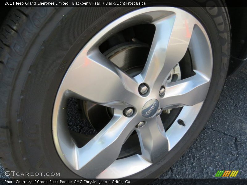 Blackberry Pearl / Black/Light Frost Beige 2011 Jeep Grand Cherokee Limited